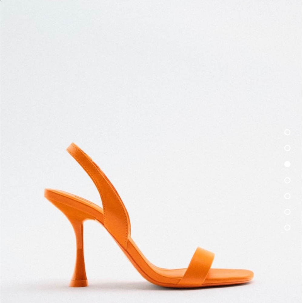 SLINGBACK HEELED LEATHER SANDALS - Picture 3 of 6